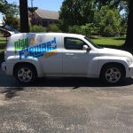 The Play It Forward Mobile at the Drury campus dropping off instruments